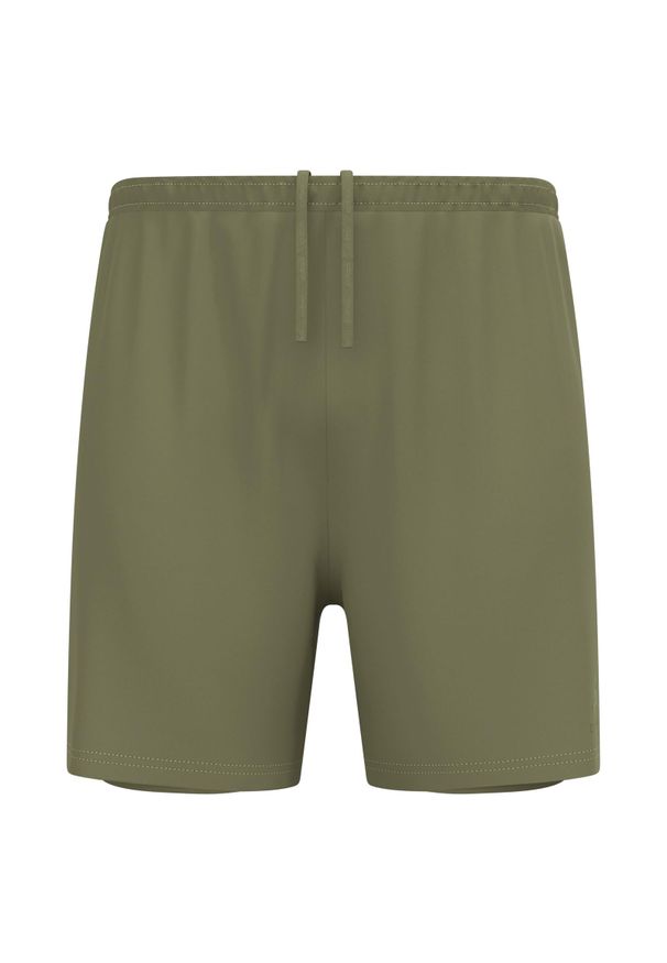 Spodenki męskie Odlo ESSENTIAL 6 INCH 2-in-1 short. Kolor: zielony. Sport: bieganie