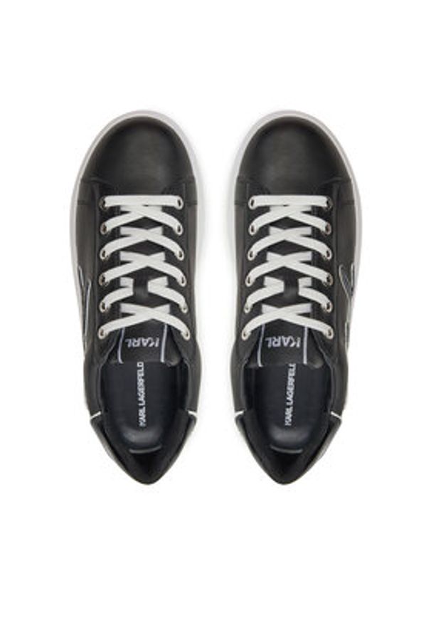 Karl Lagerfeld - KARL LAGERFELD Sneakersy Kapri KL62511A Czarny. Kolor: czarny. Materiał: skóra