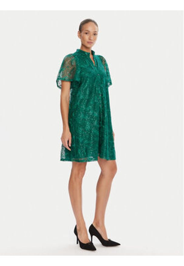Bruuns Bazaar Sukienka koktajlowa Palm Philly BBW4541 Zielony Loose Fit. Kolor: zielony. Materiał: syntetyk. Styl: wizytowy