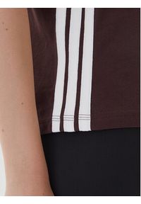 Adidas - adidas T-Shirt Essentials 3-Stripes JX7621 Brązowy Regular Fit. Kolor: brązowy. Materiał: bawełna #3