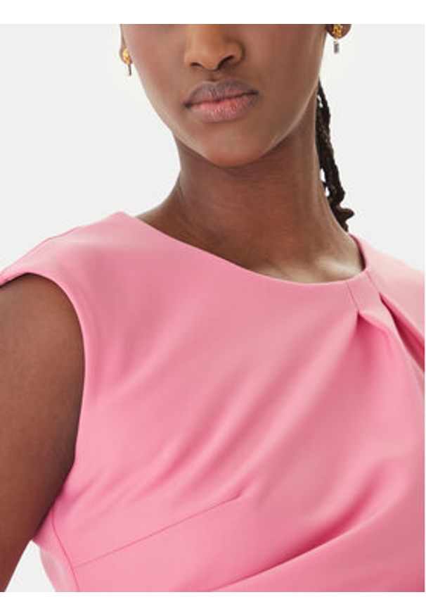 Rinascimento Sukienka koktajlowa CFC0127683003 Różowy Slim Fit. Kolor: różowy. Materiał: syntetyk. Styl: wizytowy