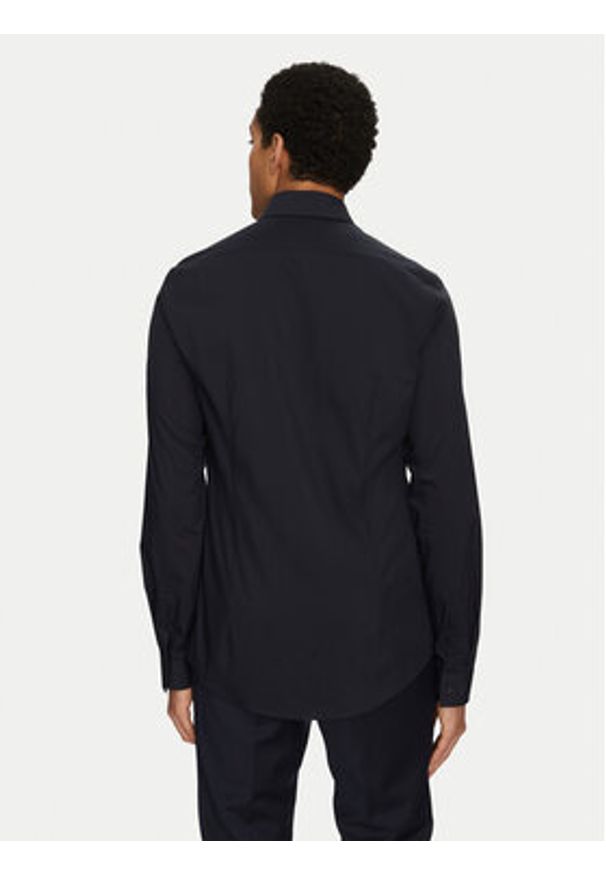 Calvin Klein Koszula K10K114356 Granatowy Regular Fit. Kolor: niebieski. Materiał: lyocell