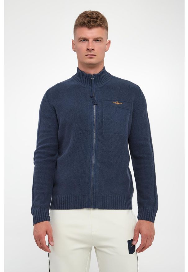 Aeronautica Militare - Sweter męski wełniany AERONAUTICA MILITARE. Materiał: wełna