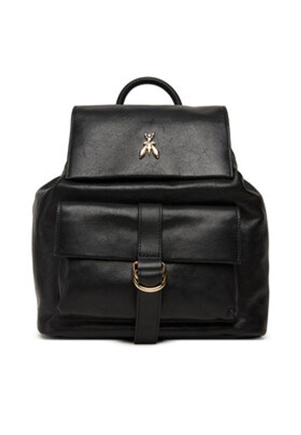 Patrizia Pepe Plecak 8B0285/L162-K103 Czarny. Kolor: czarny. Materiał: skóra