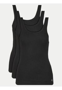 Calvin Klein Underwear Komplet 3 topów LV00QS7493 Czarny Regular Fit. Kolor: czarny. Materiał: bawełna