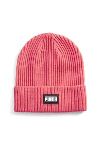 Czapka Puma Ribbed Classic Cuff Beanie. Kolor: różowy. Materiał: materiał, prążkowany. Sezon: zima. Styl: sportowy #1