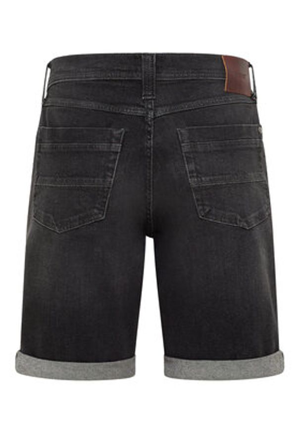 Mustang Szorty jeansowe Washington 1016453 Czarny Straight Fit. Kolor: czarny. Materiał: bawełna