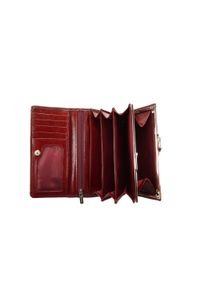 Perfekt Plus - PERFEKT PLUS P/35 A bigiel/zatrzask bordowy, portfel. Kolor: czerwony. Materiał: skóra #3