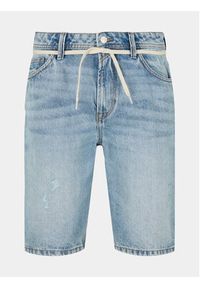 Tom Tailor Denim Szorty jeansowe 1032259 Niebieski Loose Fit. Kolor: niebieski. Materiał: jeans