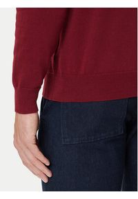 GANT - Gant Golf 8030563 Bordowy Regular Fit. Typ kołnierza: golf. Kolor: czerwony. Materiał: bawełna #3