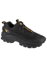 CATerpillar - Buty sportowe Sneakersy męskie, Caterpillar Intruder Mecha. Kolor: czarny. Materiał: materiał, syntetyk. Sport: turystyka piesza