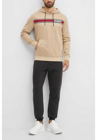 Guess - GUESS Beżowa bluza męska New Korbin. Kolor: beżowy