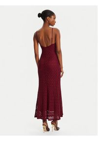 BARDOT - Bardot Sukienka koktajlowa Adoni Mesh 57998DB1 Bordowy Regular Fit. Kolor: czerwony. Materiał: syntetyk, bawełna. Styl: wizytowy #3