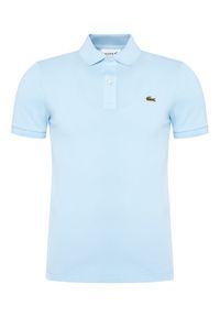 Lacoste Polo PH4012 Niebieski Slim Fit. Typ kołnierza: polo. Kolor: niebieski. Materiał: bawełna