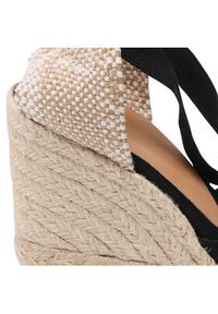 Castañer Espadryle Carina/8/001 020962-100 Czarny. Kolor: czarny. Materiał: materiał #6