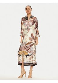Luisa Spagnoli Sukienka koszulowa Pegno 541752 Kolorowy Regular Fit. Materiał: wiskoza. Wzór: kolorowy. Typ sukienki: koszulowe #1