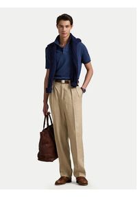 Polo Ralph Lauren Polo 710536856459 Granatowy Slim Fit. Typ kołnierza: polo. Kolor: niebieski. Materiał: bawełna #4