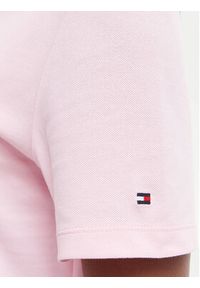 TOMMY HILFIGER - Tommy Hilfiger Sukienka codzienna WW0WW48749 Różowy jasny Regular Fit. Okazja: na co dzień. Kolor: różowy. Materiał: bawełna. Typ sukienki: proste. Styl: casual #2