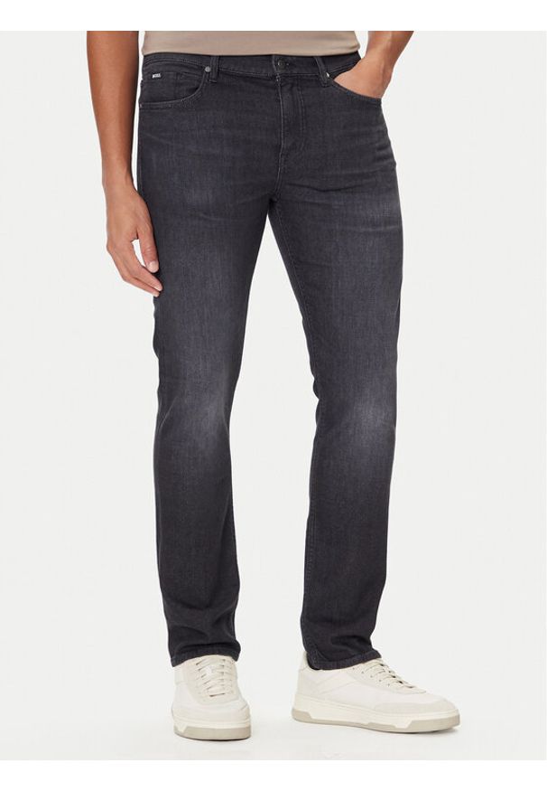 BOSS Jeansy H-Delaware 50550954 Czarny Slim Fit. Kolor: czarny