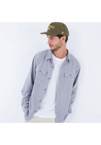 Hurley - Kurtka HURLEY SANTA CRUZ TWILL FLANNEL Szary. Kolor: szary. Materiał: tkanina