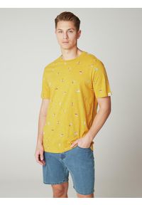 Koszulka męska Protest PRTEGONIA t-shirt. Kolor: żółty. Sport: turystyka piesza