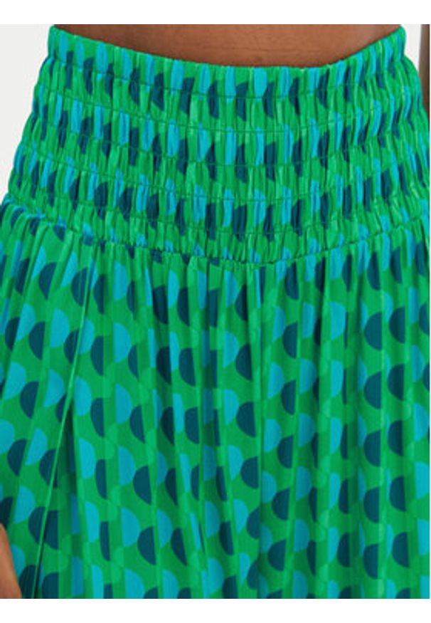 Seafolly Spodnie materiałowe Sorrento 55573-PA Zielony Wide Leg. Kolor: zielony. Materiał: wiskoza