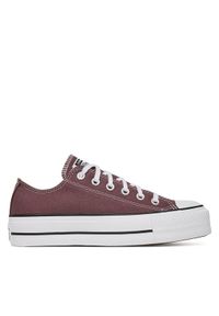 Converse Trampki Chuck Taylor All Star Lift Platform A10647C Bordowy. Kolor: czerwony. Materiał: materiał. Obcas: na platformie #1