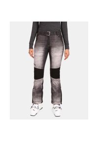 Damskie spodnie narciarskie softshell Kilpi JEANSO-W. Kolor: czarny. Materiał: jeans, softshell. Sport: narciarstwo