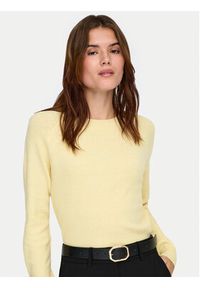 only - ONLY Sweter Rica 15204279 Żółty Regular Fit. Kolor: żółty. Materiał: syntetyk #4