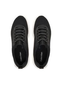 Calvin Klein Sneakersy Andrea - Chunky Ck Stripe Runner Trainers HM0HM02158 Czarny. Kolor: czarny. Materiał: materiał #2