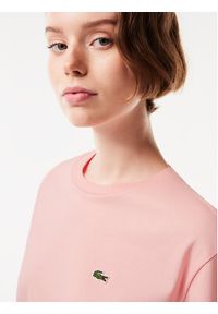 Lacoste T-Shirt TF5441 Różowy Regular Fit. Kolor: różowy. Materiał: bawełna #5