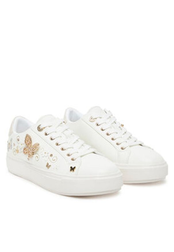 Aldo Sneakersy Saxony 13966826 Biały. Kolor: biały. Materiał: skóra