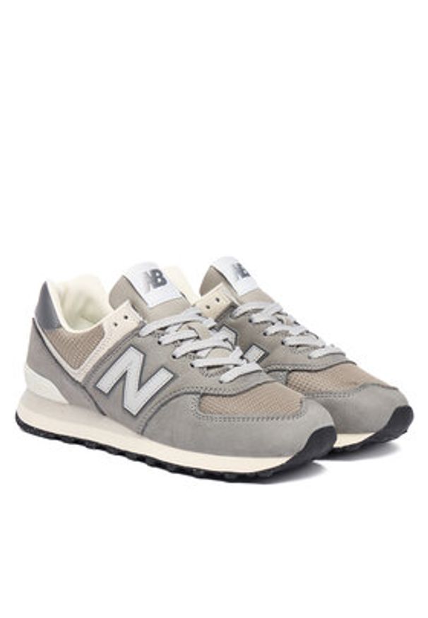 New Balance Sneakersy U574SNV W Szary. Kolor: szary. Materiał: nubuk, skóra. Model: New Balance 574