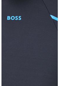 BOSS bluza BOSS ATHLEISURE 50465692 męska kolor granatowy melanżowa. Okazja: na co dzień. Kolor: niebieski. Materiał: materiał. Wzór: melanż. Styl: casual #3
