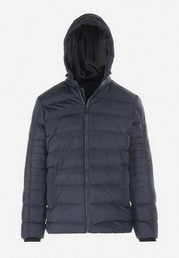 Born2be - Granatowa Kurtka Pikowana Khaddal. Kolor: niebieski. Sezon: zima