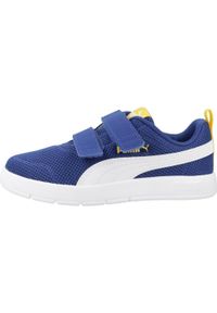 Puma Buty Courtflex V3 Mesh Ps 39808505. Kolor: niebieski. Materiał: mesh