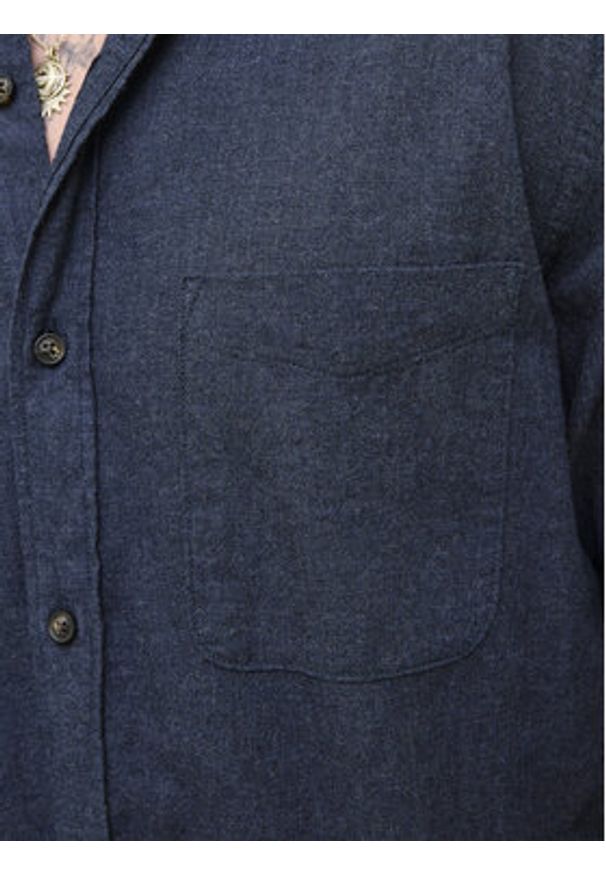 Jack & Jones Koszula Classic Melange 12278416 Granatowy Regular Fit. Kolor: niebieski. Materiał: bawełna
