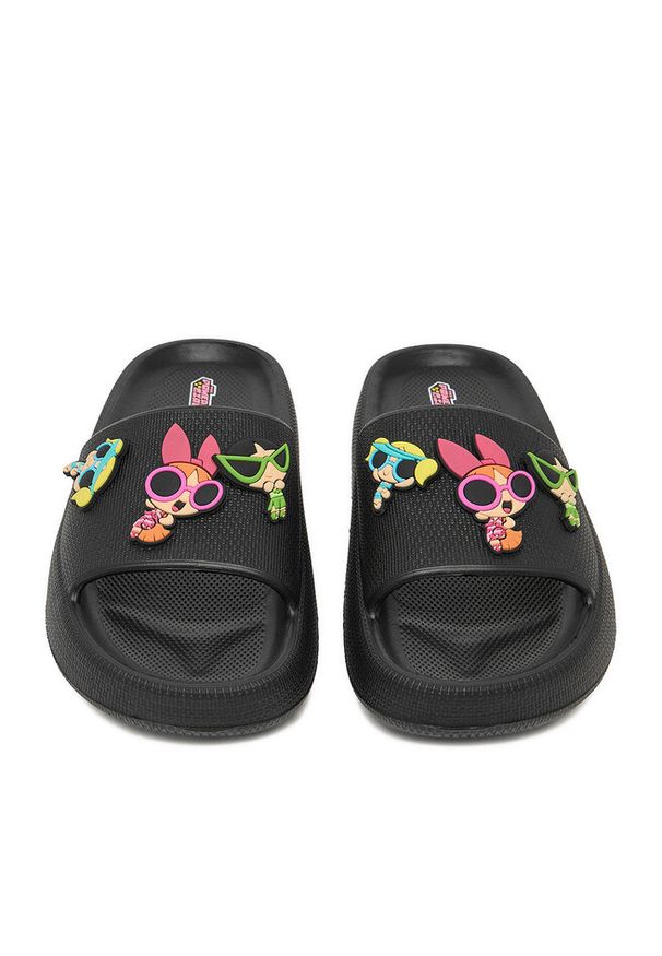 Klapki Powerpuff Girls. Kolor: czarny