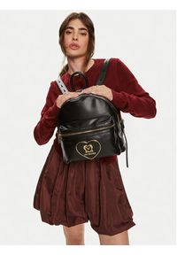 Love Moschino - LOVE MOSCHINO Plecak JC4123PP1LLB0000 Czarny. Kolor: czarny. Materiał: skóra #5