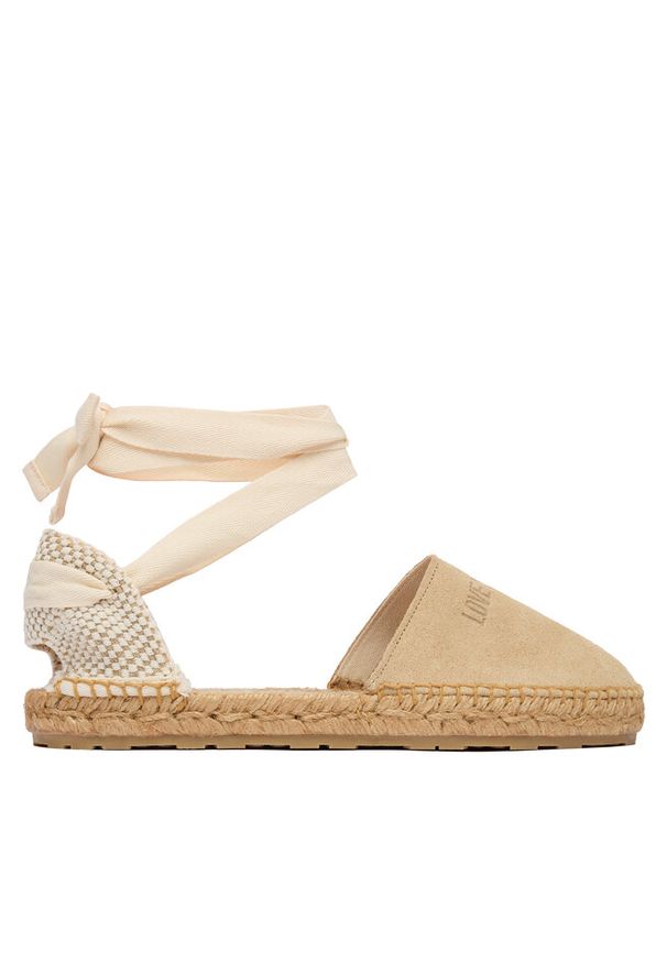Love Moschino - Espadryle LOVE MOSCHINO. Kolor: beżowy