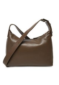 Calvin Klein Torebka Hardware Strap Medium Crossbody K60K613028 Brązowy. Kolor: brązowy. Materiał: skórzane