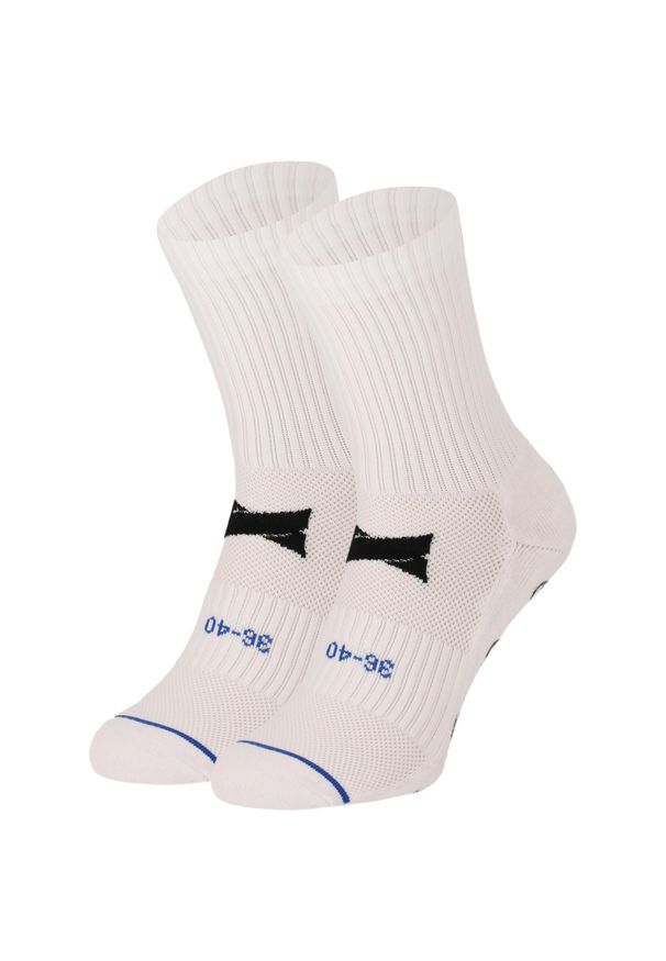 XTREME - Skarpety piłkarskie z antypoślizgowe - 2 pary - Skarpety piłkarskie Grip. Kolor: biały. Materiał: poliamid, elastan. Sport: piłka nożna