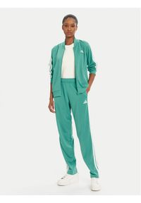 Adidas - adidas Dres Essentials 3-Stripes JD2687 Zielony Regular Fit. Kolor: zielony. Materiał: syntetyk