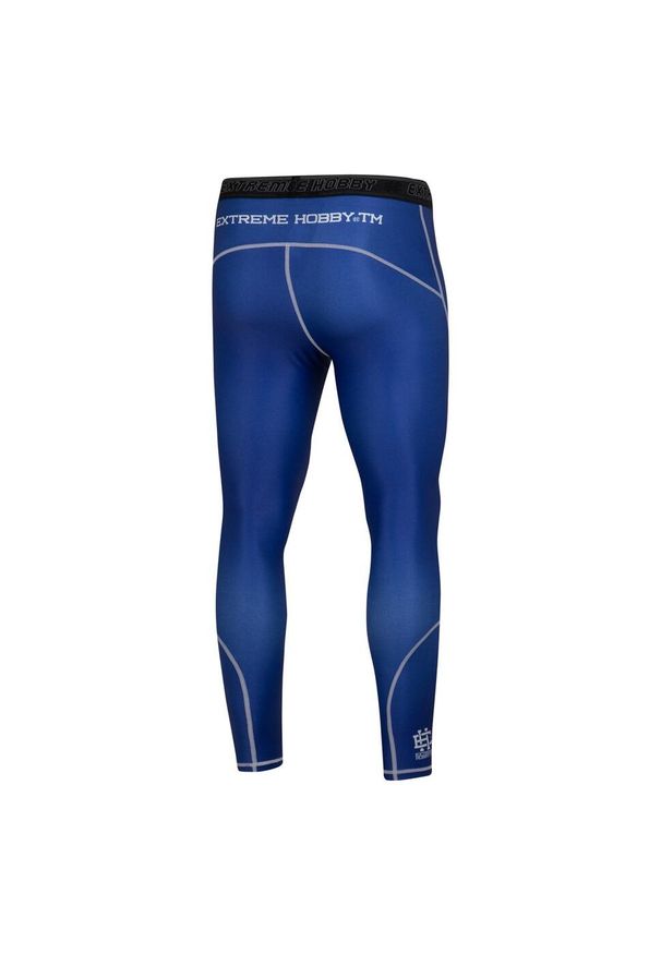 Legginsy sportowe męskie EXTREME HOBBY TRACE. Kolor: niebieski. Materiał: poliester, elastan