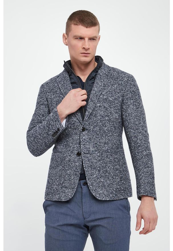 Marynarka męska wełniana Hectic JOOP!. Materiał: wełna