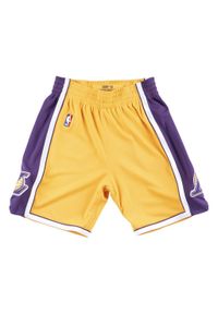 Mitchell & Ness - Szorty Los Angeles Lakers Authentic Home 2009/10. Kolor: żółty. Materiał: poliester. Wzór: haft. Sport: koszykówka #1