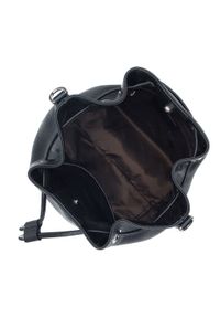 Wittchen - Torebka worek skórzana mała czarna. Kolor: czarny. Wzór: haft. Sezon: lato. Dodatki: z haftem. Materiał: skórzane. Rozmiar: małe. Styl: casual, elegancki #4