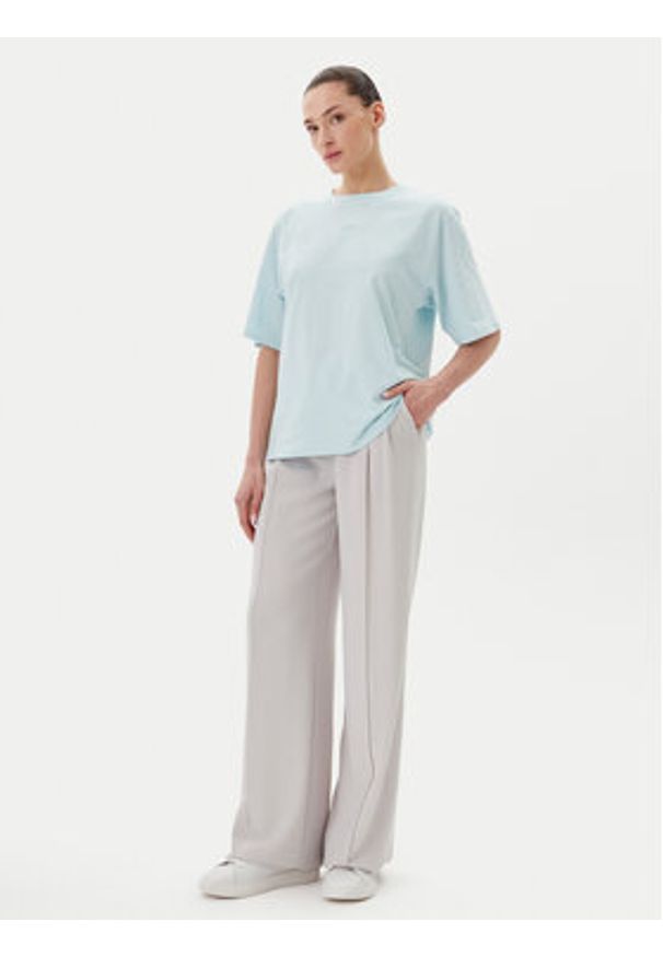 BOSS T-Shirt C_Enis 50523256 Turkusowy Oversize. Kolor: turkusowy. Materiał: bawełna