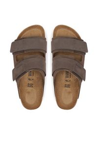 Birkenstock Klapki Uji 1029259 Brązowy. Kolor: brązowy. Materiał: zamsz, skóra #5