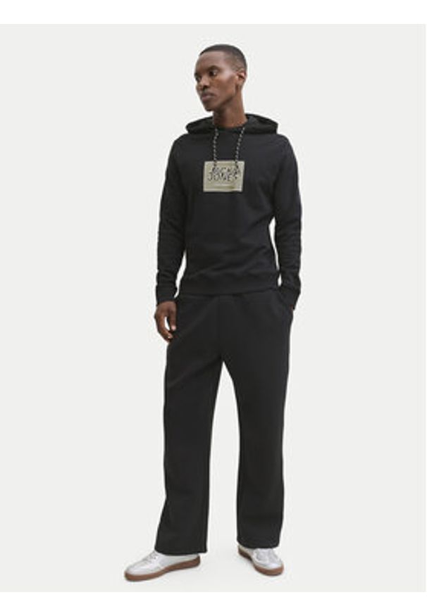 Jack & Jones Bluza Rain 12288098 Czarny Regular Fit. Kolor: czarny. Materiał: syntetyk